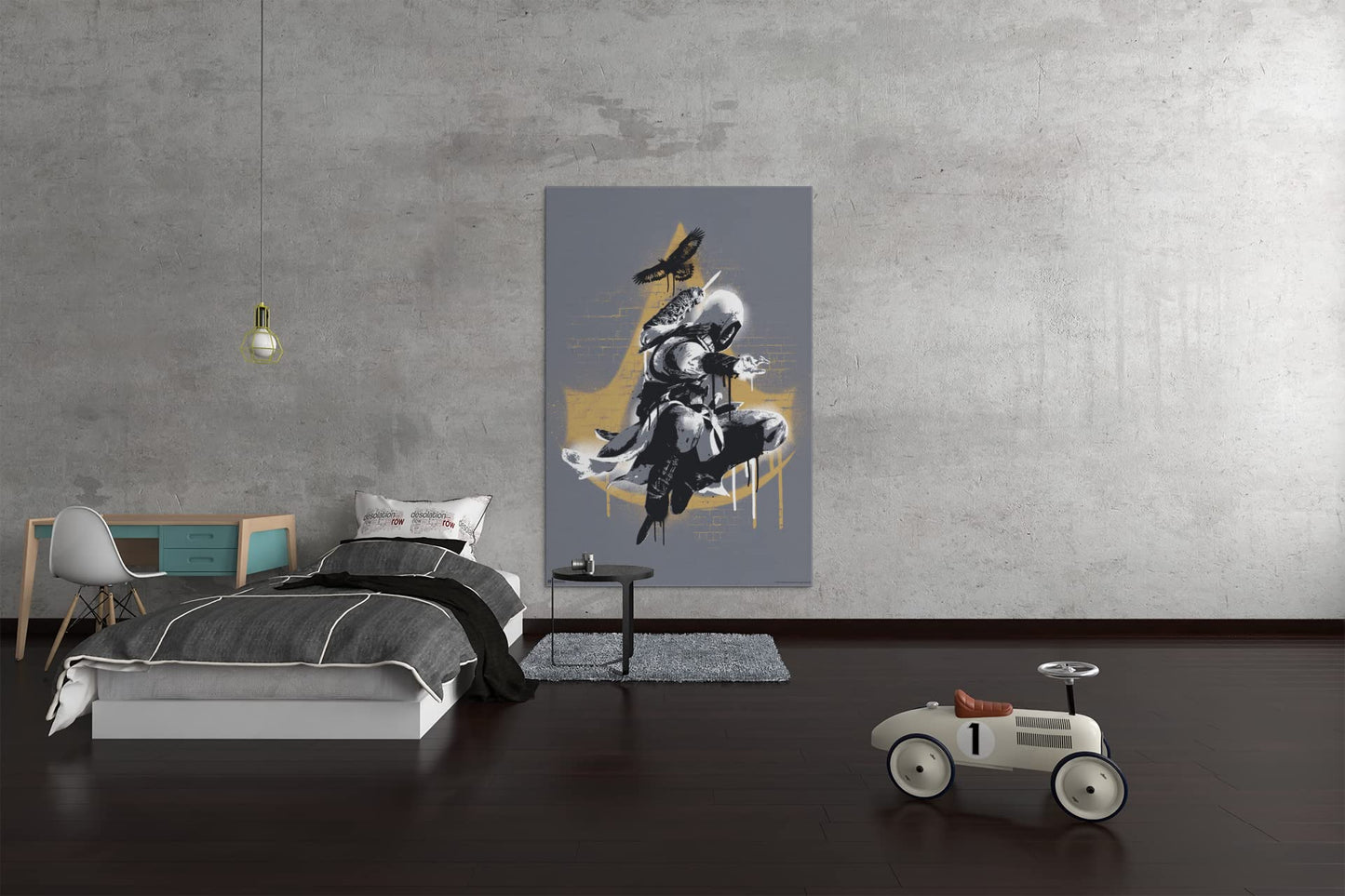 Assassins Creed Valhalla Wall Decor Hidden Blade Graffiti Jump Bedroom Poster Gaming Viking Decor Video Game Merchandise Collectors Assassin's Creed Gamer Art Cool Wall Decor Art Print Poster 12x18