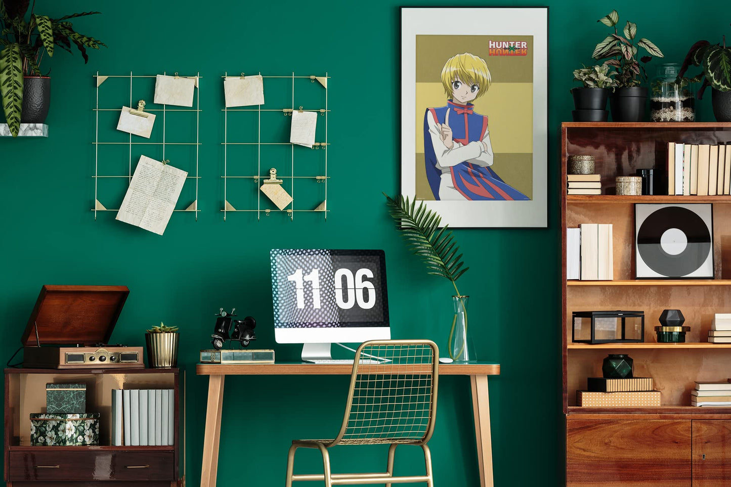 Hunter X Hunter Anime Posters Modern Anime Merch Wall Decor Kurapika Manga Series Cool Home Living Room Bedroom Wall Art Decorations Japanese Manga Fans Gift Cool Wall Decor Art Print Poster 12x18