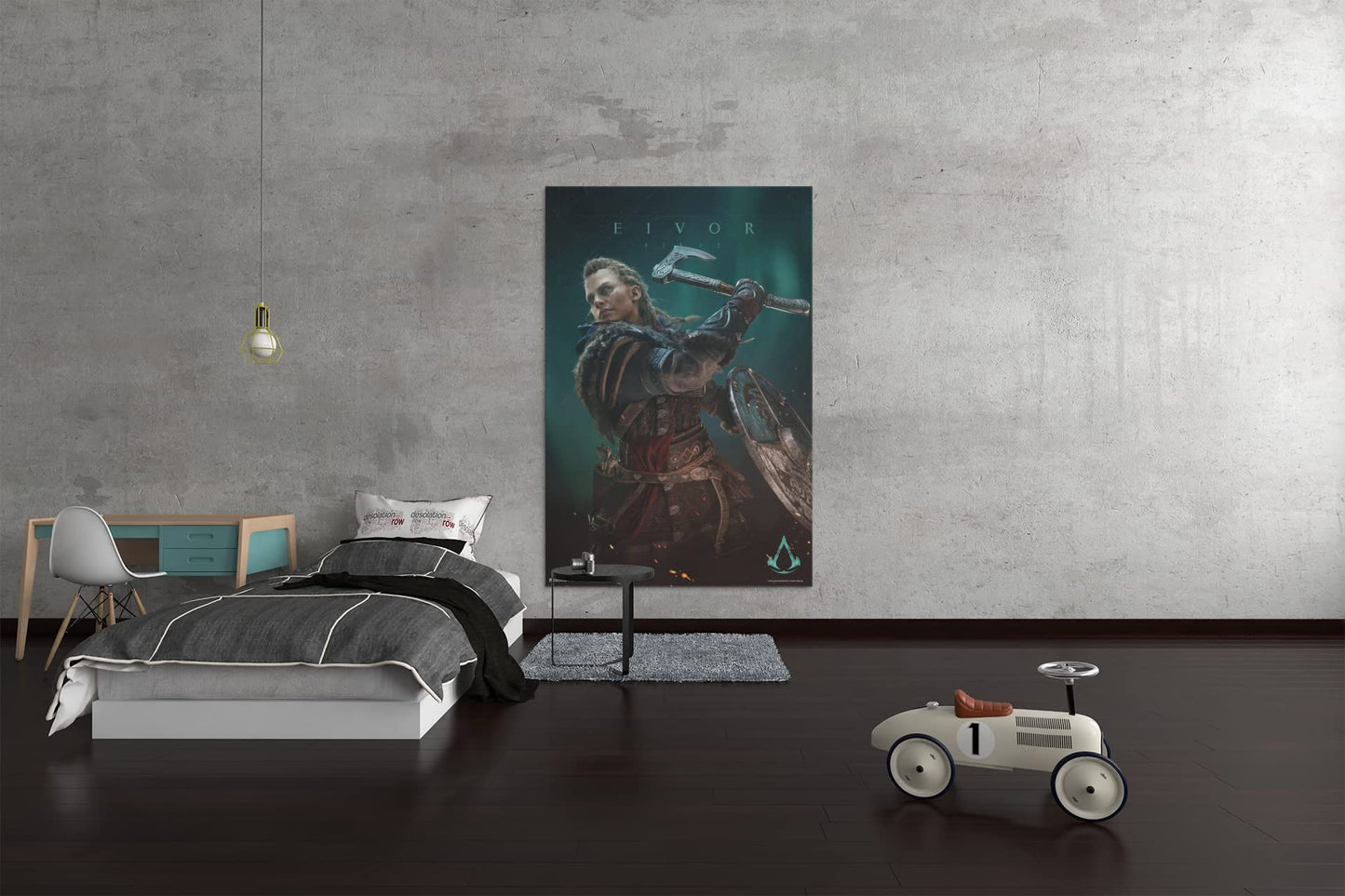 Assassins Creed Valhalla Wall Art Posters Video Game Eivor Varinsdottir Runes Female Games Art Games Movie Posters Gaming Room Decor Gamer Viking Wall Art Cool Wall Decor Art Print Poster 12x18