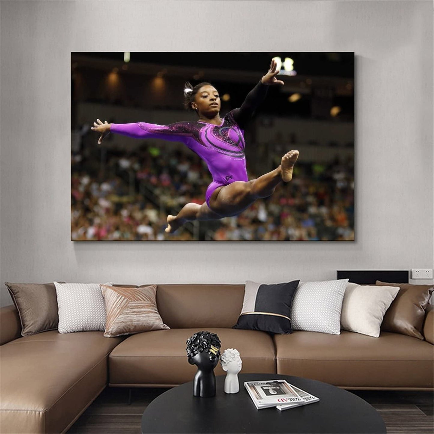 BUUTUUCE SIMONE BILES Canvas Art Poster and Wall Art Picture Print Modern Family bedroom Decor Posters 08x12inch(20x30cm)