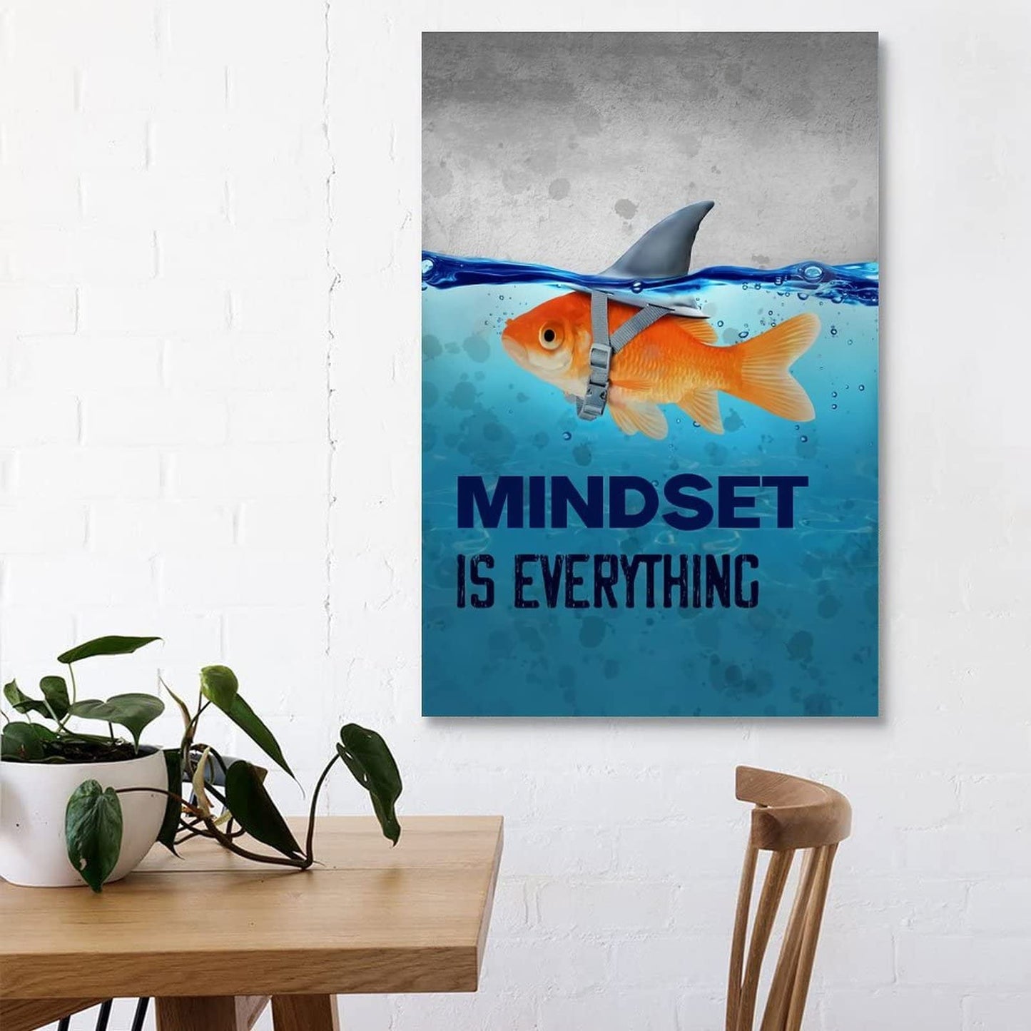 HHGaoArt Mindset Is Everything Wall Art Motivational Posters Canvas Prints Picture Paintings Home Decoration Unframed (12x18inch,Mindset 18)