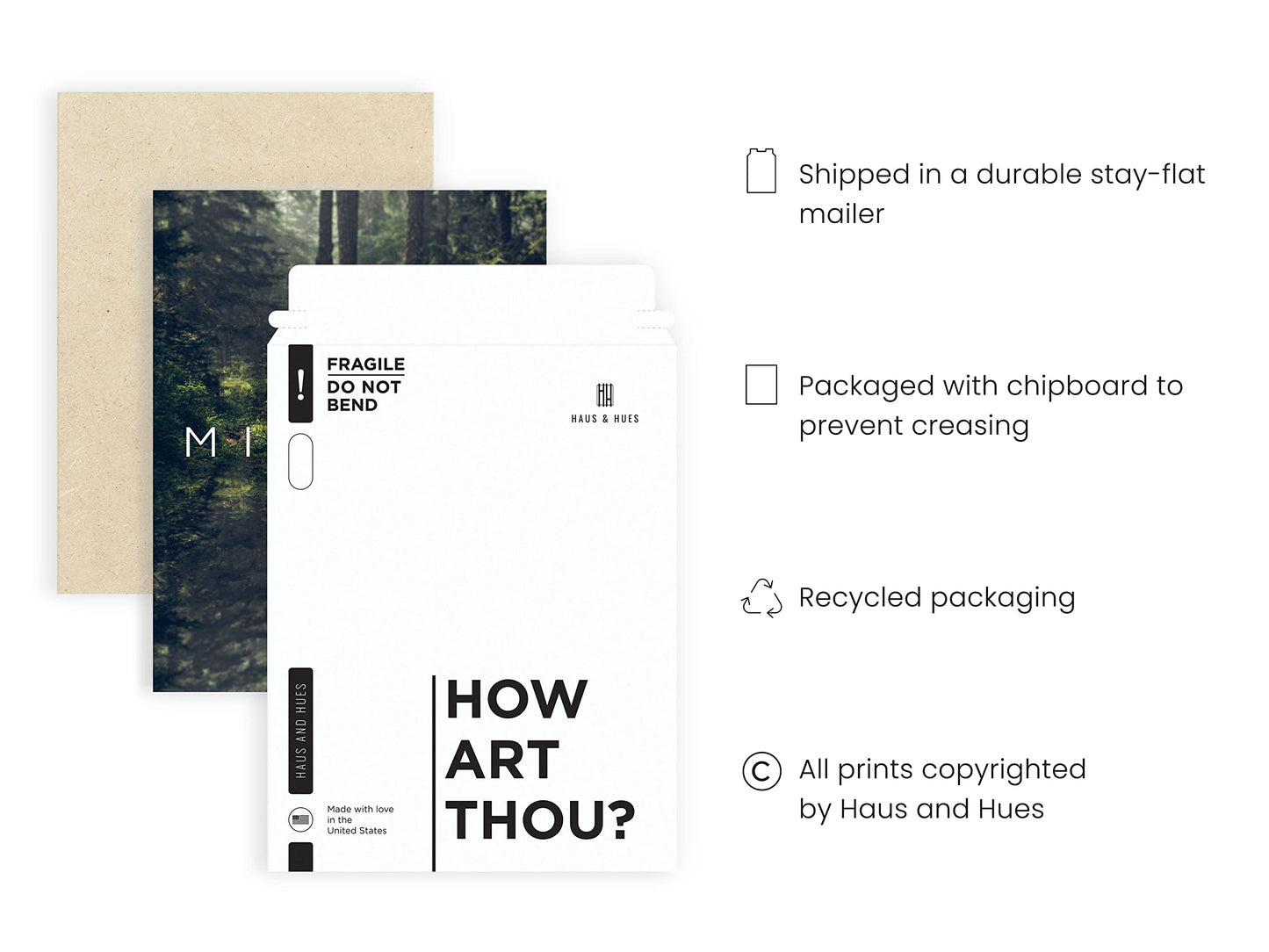 HAUS AND HUES Mindset Is Everything Wall Art - Motivational Posters For Office, Classroom Inspirational Posters for Motivational Art Prints, Inspirational Quotes (Unframed, 12x16)