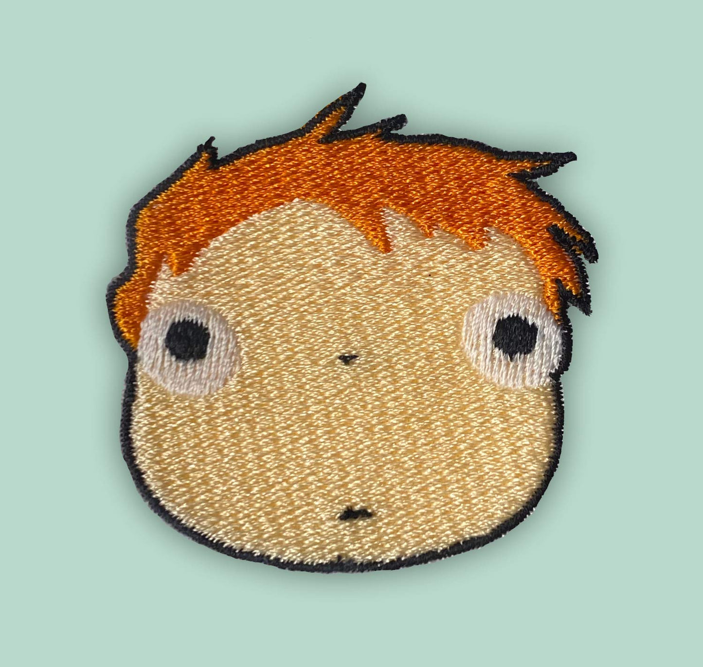 Chibi Ponyo Goldfish Face Character Iron-on Patch