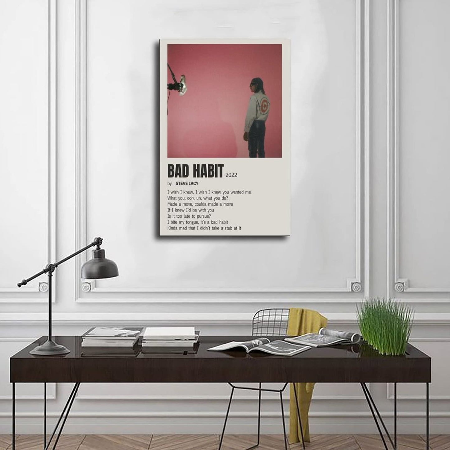 Singer Steve Lacy Bad Habit Music Canvas Poster Wall Art Decor Print Picture Paintings for Living Room Bedroom Decoration Unframe-style 08x12inch(20x30cm)