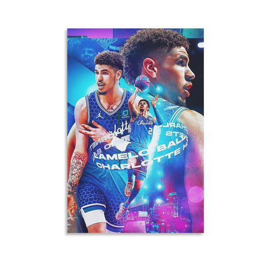 LaMelo Basketball Ball Poster Decorative Painting Canvas Wall Posters and Art Picture Print Modern Family Bedroom Decor Posters 12x18inch(30x45cm)