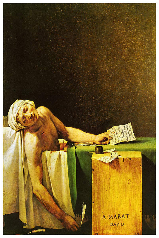 American Gift Services - Artist Jacques-Louis David Poster Print The Death of Marat - 11x17