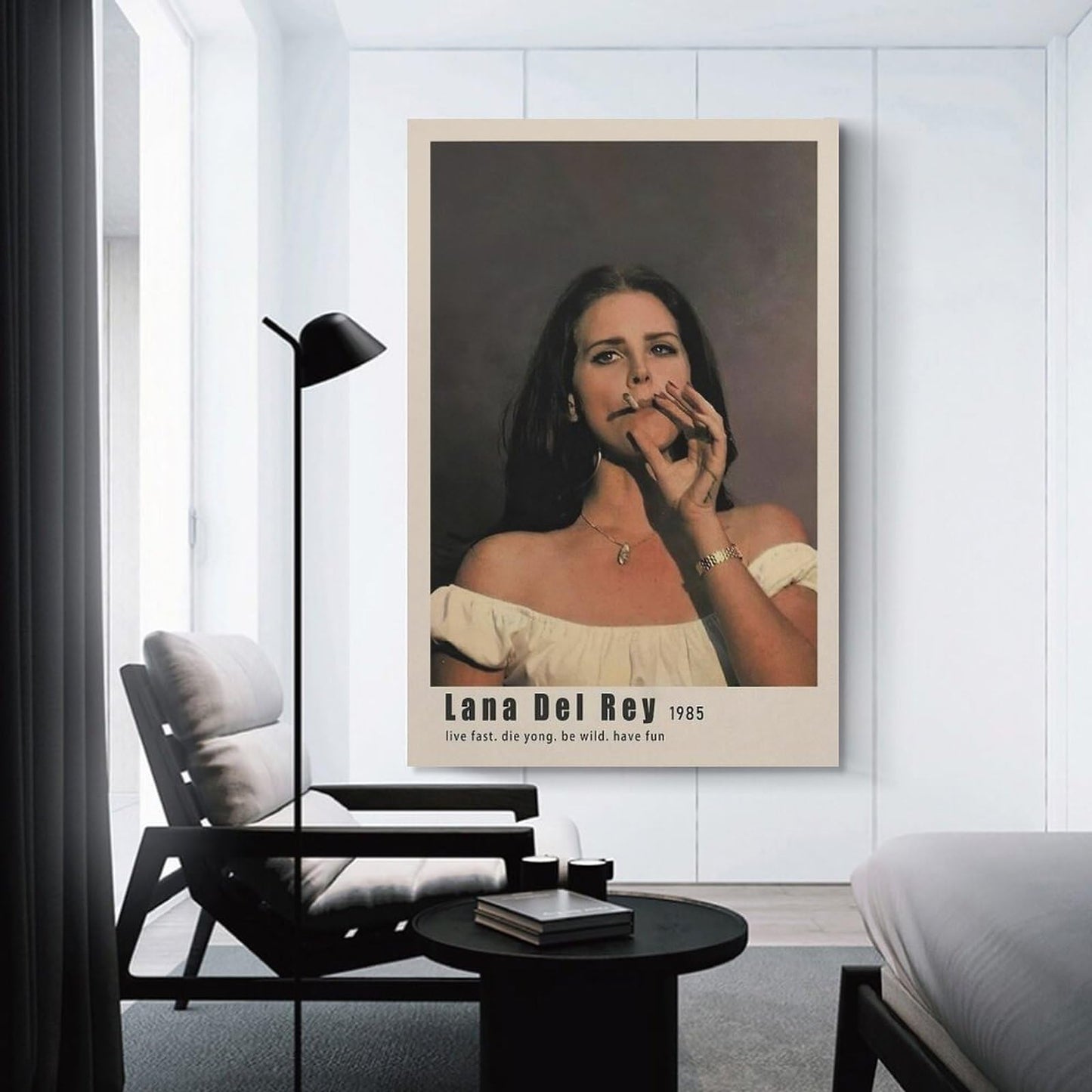 HAYNANCH Singer Lana Del Rey Poster Canvas Prints Wall Art Prints Painting Album Cover Poster Decoration Gift For Home Office Bedroom Decorations Unframed 12x18inch(30x45cm)