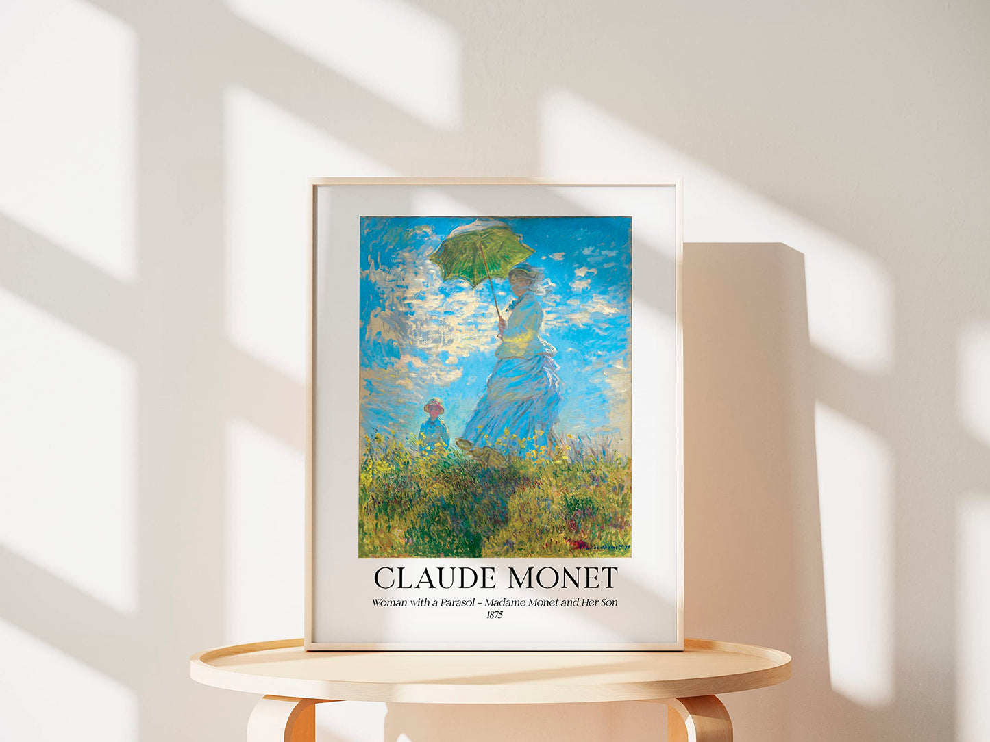 Claude Monet Wall Art- Artwork-Modern Claude Monet Prints-Monet Wall Art-Fine Art Paintings-Still Life-Art Posters and Prints of Famous Paintings-French-PRINT 8x10 (Woman with a Parasol)