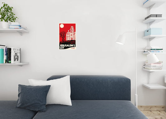 Visit Jerusalems Lot Maine Fantasy Travel Classic Horror Spooky Scary Halloween Decorations Cool Wall Decor Art Print Poster 12x18