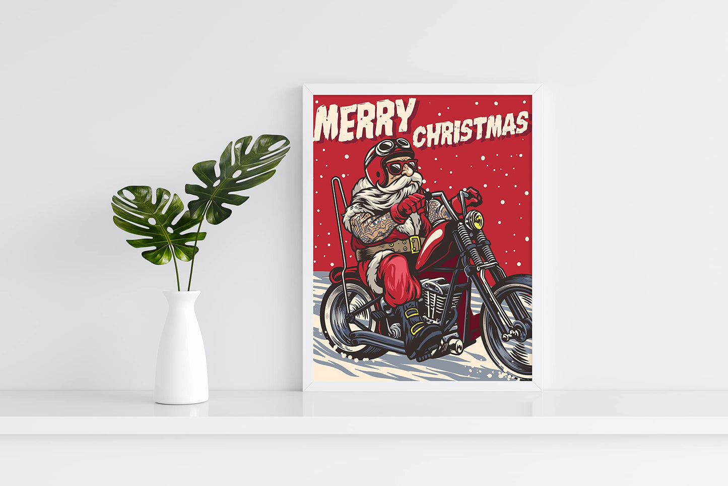 Christmas Decorations Indoor Home Decor - 8 x10 In Print Christmas Wall Decor Gift - For Kitchen Bedroom Bathroom Work Office Wall Decoration - Holiday Fun With Cute Christmas Decor Festive Posters