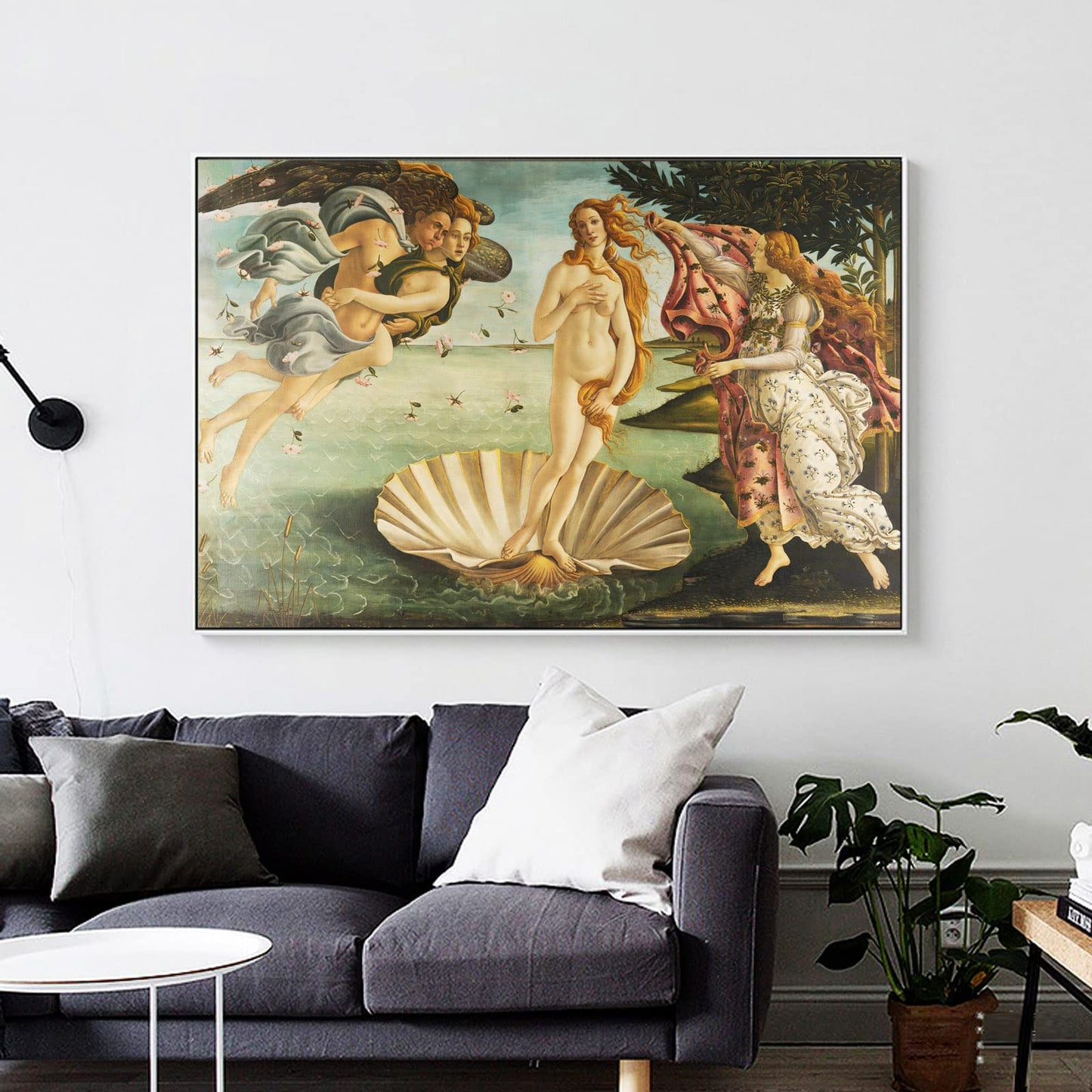 ZZPT Sandro Botticelli Wall Art Print - The Birth of Venus Poster - Abstract Painting Modern Canvas Art Wall Decor for Living Room Bedroom Home Decor Unframed (12x18in/30x45cm)