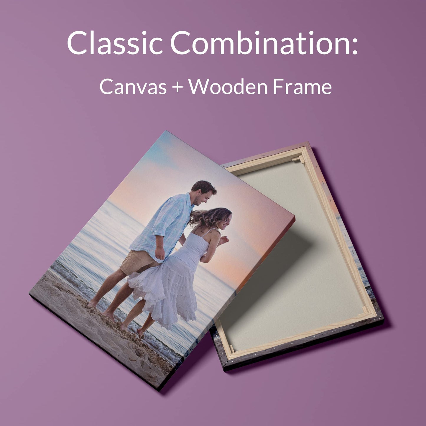 Dargr Custom Wall Art From Your Phone Photo Personalized Canvas Prints For Family,Holiday,Festival,Poster Framed(6x8in)