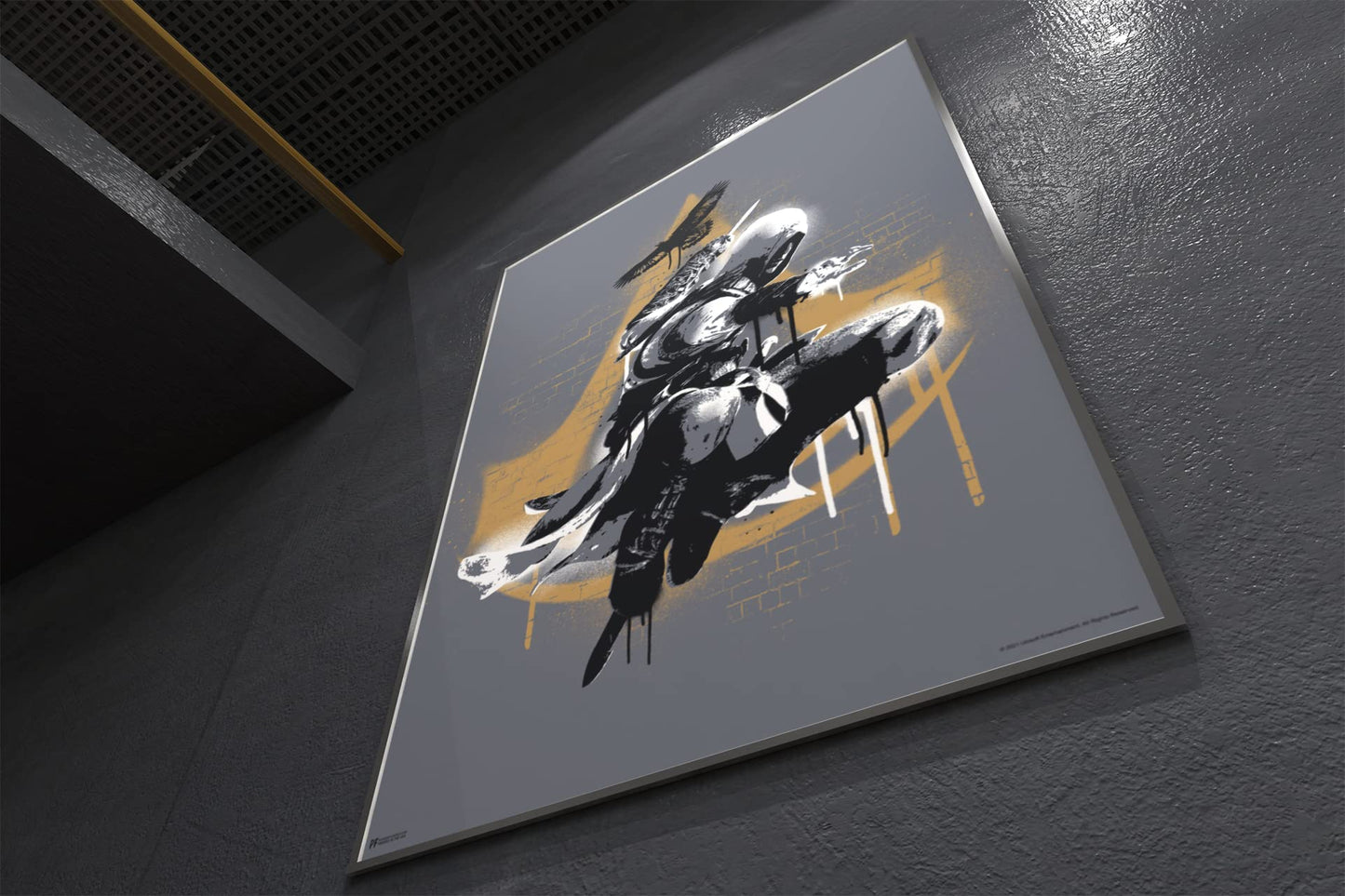 Assassins Creed Valhalla Wall Decor Hidden Blade Graffiti Jump Bedroom Poster Gaming Viking Decor Video Game Merchandise Collectors Assassin's Creed Gamer Art Cool Wall Decor Art Print Poster 12x18