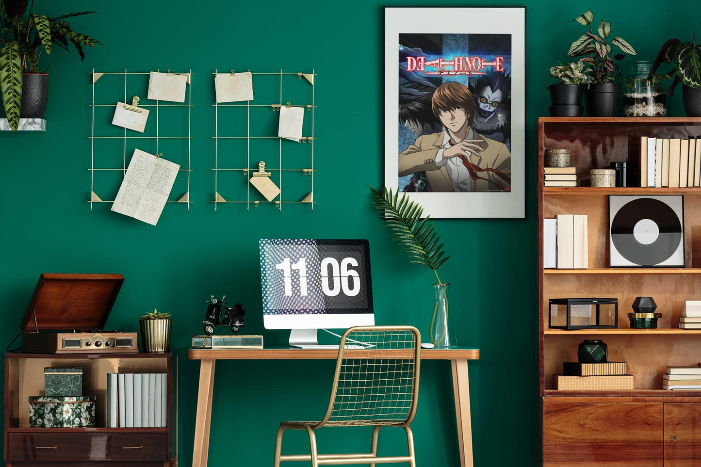 Death Note Anime Merch Wall Decor Movie Posters Anime Stuff Teen Boy Dorm Room Bedroom Decor Aesthetic Manga Series Wall Poster Modern Anime Birthday Cool Wall Decor Art Print Poster 12x18