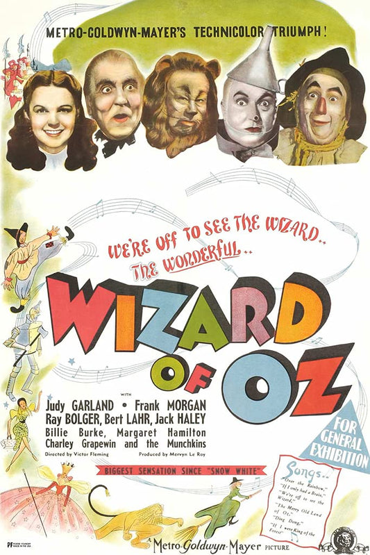 1939 Yellow Brick Retro Vintage Wizard Movie Judy Garland Classic Hollywood Movies Party Decorations Gifts Movie Theater Decor Cool Wall Decor Art Print Poster 12x18