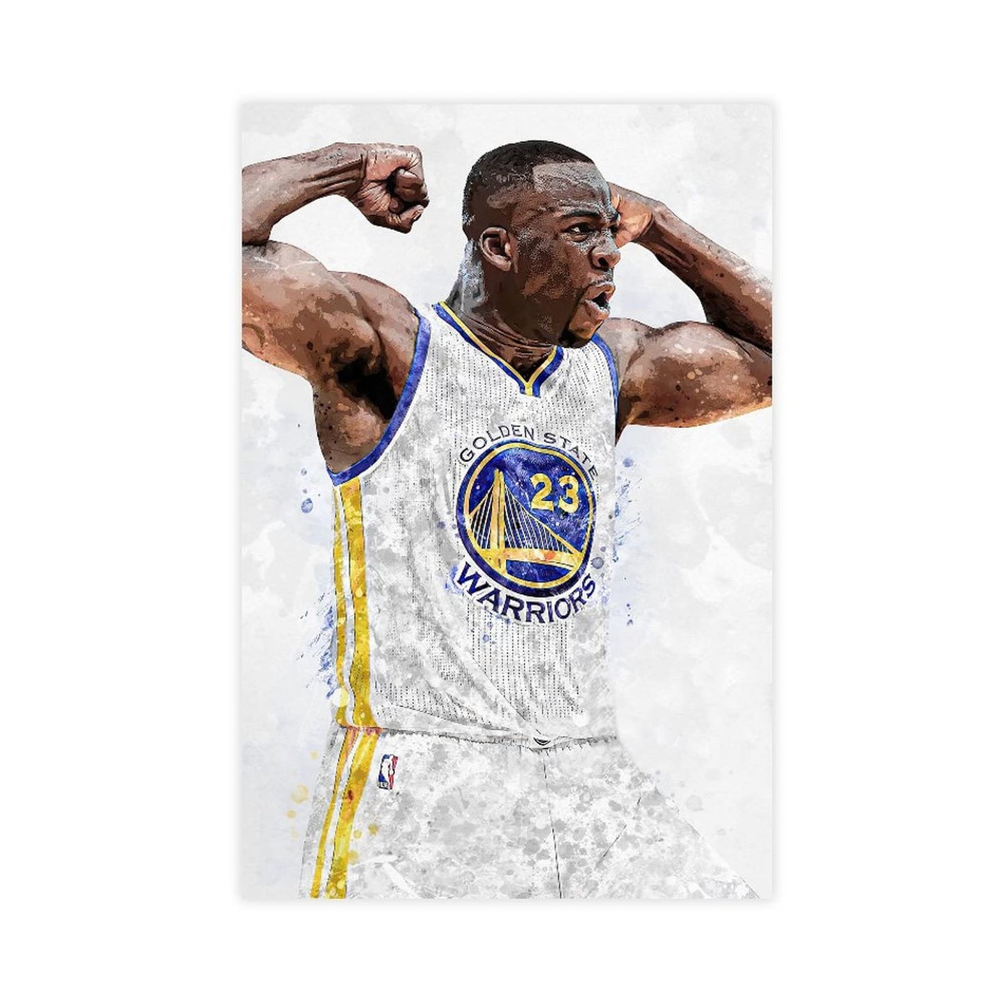 KAMUFF Draymond Green Poster Basketball Canvas Wall Art Dunking Picture Print For Boys Bedroom Unframe-style 12x18inch(30x45cm)