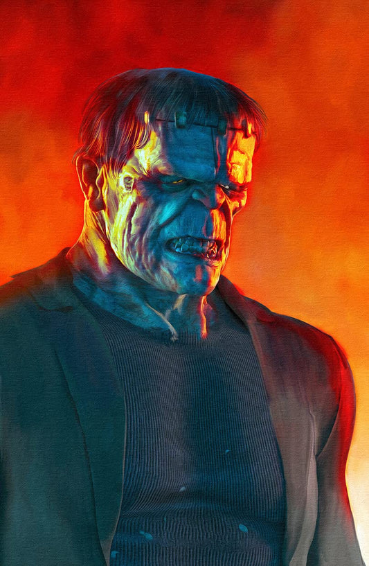 Artist Signed Mark Spears Monsters The Frankenstein Monster 11x17 Fine Art Print Poster Horror Comic Art