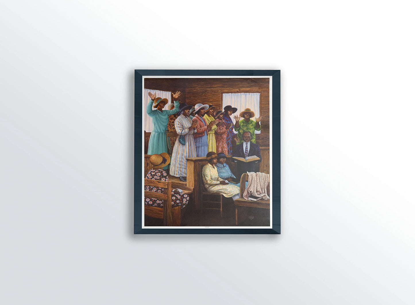 Hallelujah (Religious - Church) - Janice Huse 16x20 Unframed - African American Black Art Print Wall Decor Poster #UsSg10H9