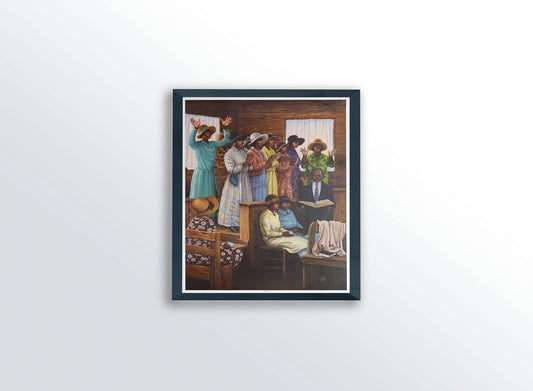 Hallelujah (Religious - Church) - Janice Huse 16x20 Unframed - African American Black Art Print Wall Decor Poster #UsSg10H9
