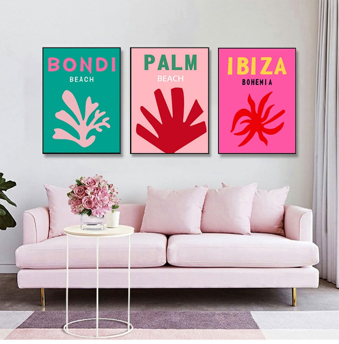 ASMANNA Preppy Room Decor Aesthetic,Set of 6 Travel Posters for Room Aesthetic,Preppy Travel Wall Art Prints,Trendy Travel Wall Art,Vintage City Posters for Teen Girls Bedroom (Unframed, 8x10)