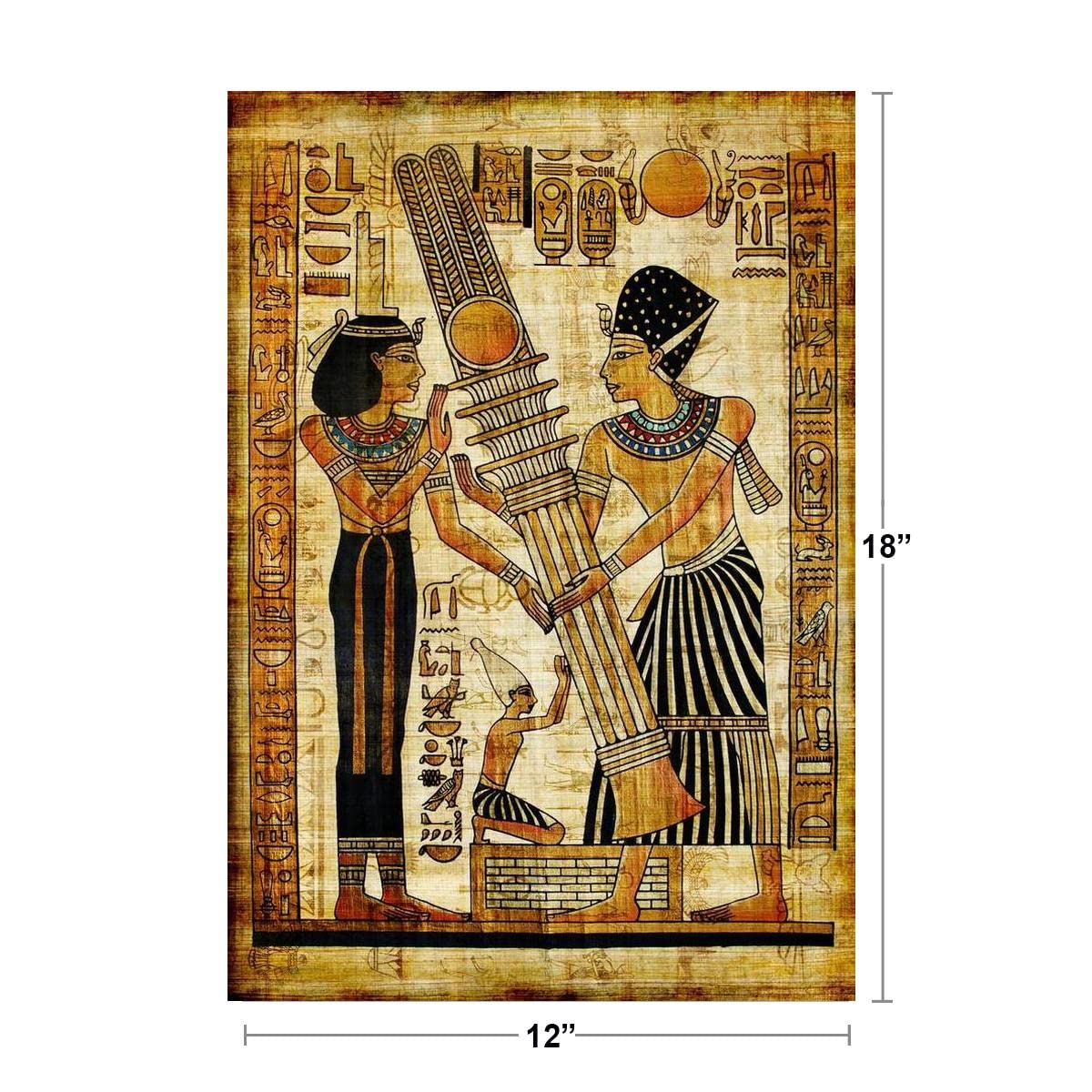 Ancient Civilization Egyptian Hieroglyphics Illustration Cool Wall Decor Art Print Poster 12x18
