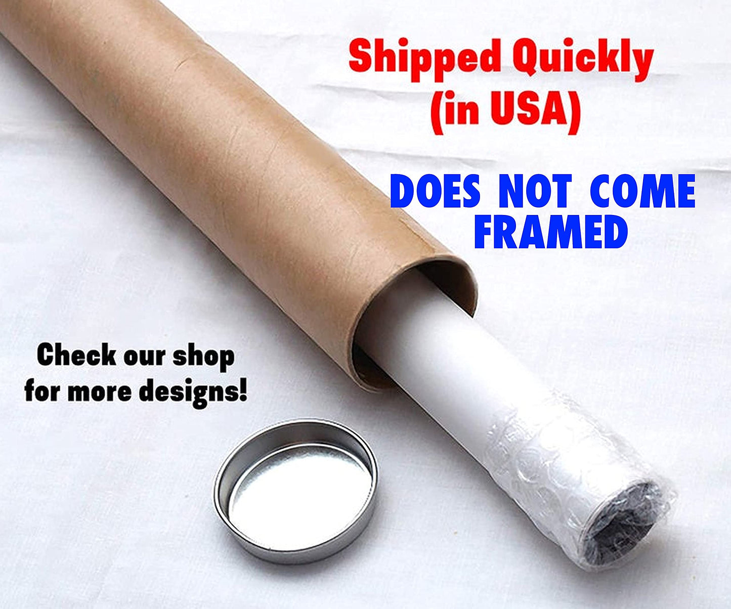 Give it to God and Go to Sleep 8 x 10 Inches Set of 3 Poster Print Home Christian Wall Art Decor Unframed