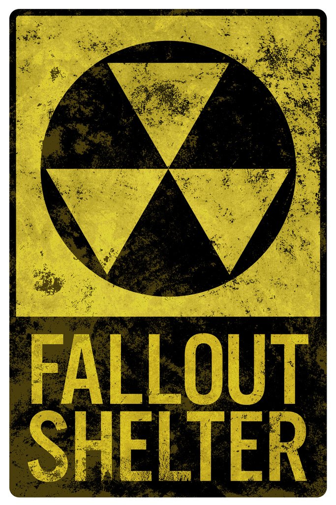 Fallout Shelter Vintage Style Sign Cool Wall Decor Art Print Poster 12x18