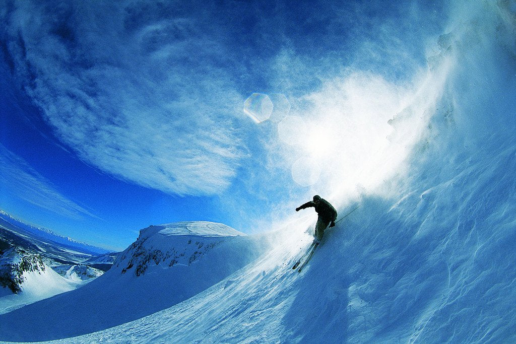 Man Skiing Down a Slope Photo Photograph Cool Wall Decor Art Print Poster 18x12