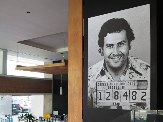 Pablo Escobar Mugshot Wall Decor El Patron Kingpin Medellin Movie Posters Colombia Cool Poster Wall Art Cartel Famous Narco Man Cave Wanted Arrest Mug Shot Cool Wall Decor Art Print Poster 12x18