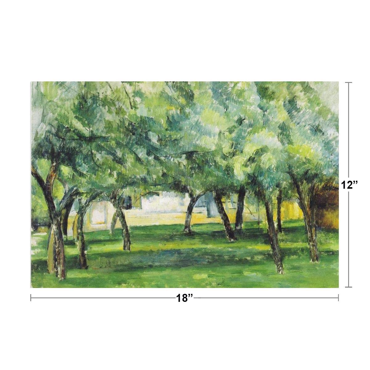 Cezanne Farm In Normandy Impressionist Posters Paul Cezanne Art Prints Nature Landscape Painting Forest Wall Art French Artist Wall Decor Garden Romantic Art Cool Wall Decor Art Print Poster 18x12