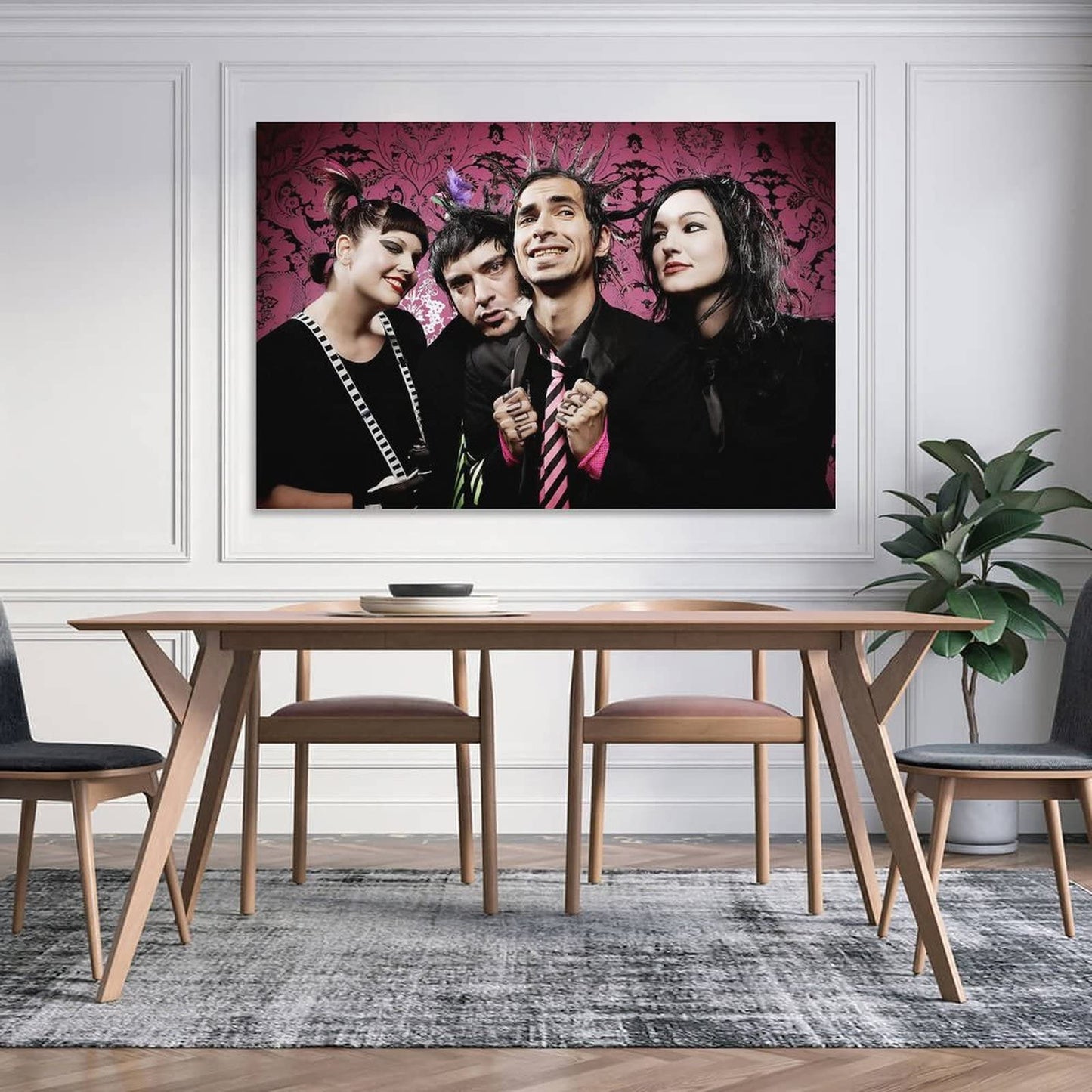 HOWhite Mindless Self Indulgence Poster Punk Band Canvas Art Poster And Wall Art Picture Print Modern Family Bedroom Decor Posters 12x18inch(30x45cm)