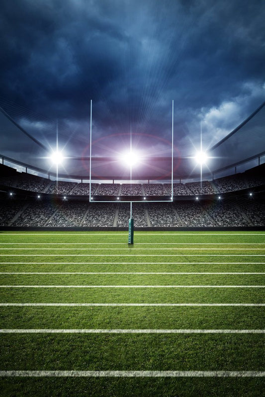 Football Field Goal Uprights Stadium Dramatic Enhanced Photo Cool Wall Decor Art Print Poster 12x18