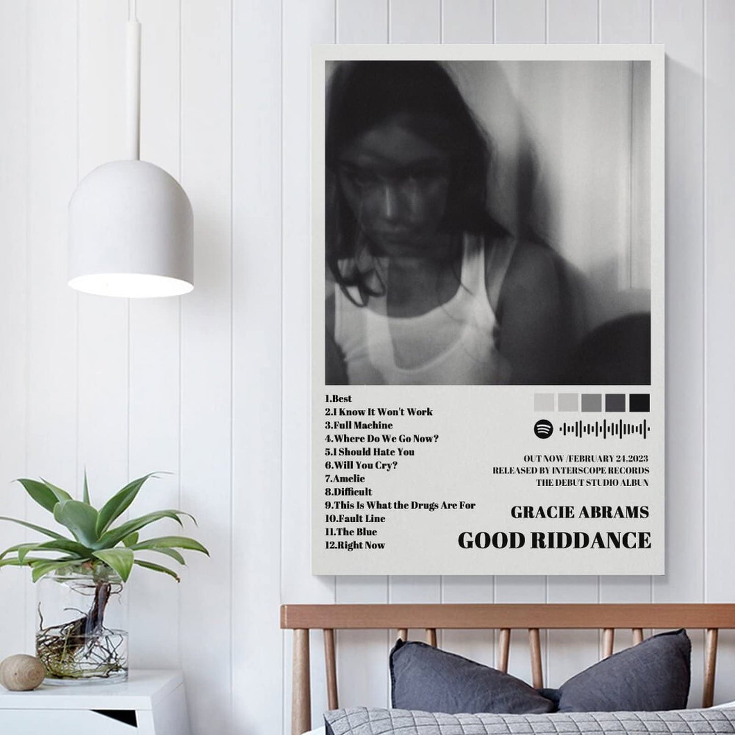 Gracie Abrams Poster Good Riddance Album Cover Limited Poster for Room Aesthetic Posters & Prints on Canvas Wall Art Posters for Bedroom08x12inch(20x30cm)