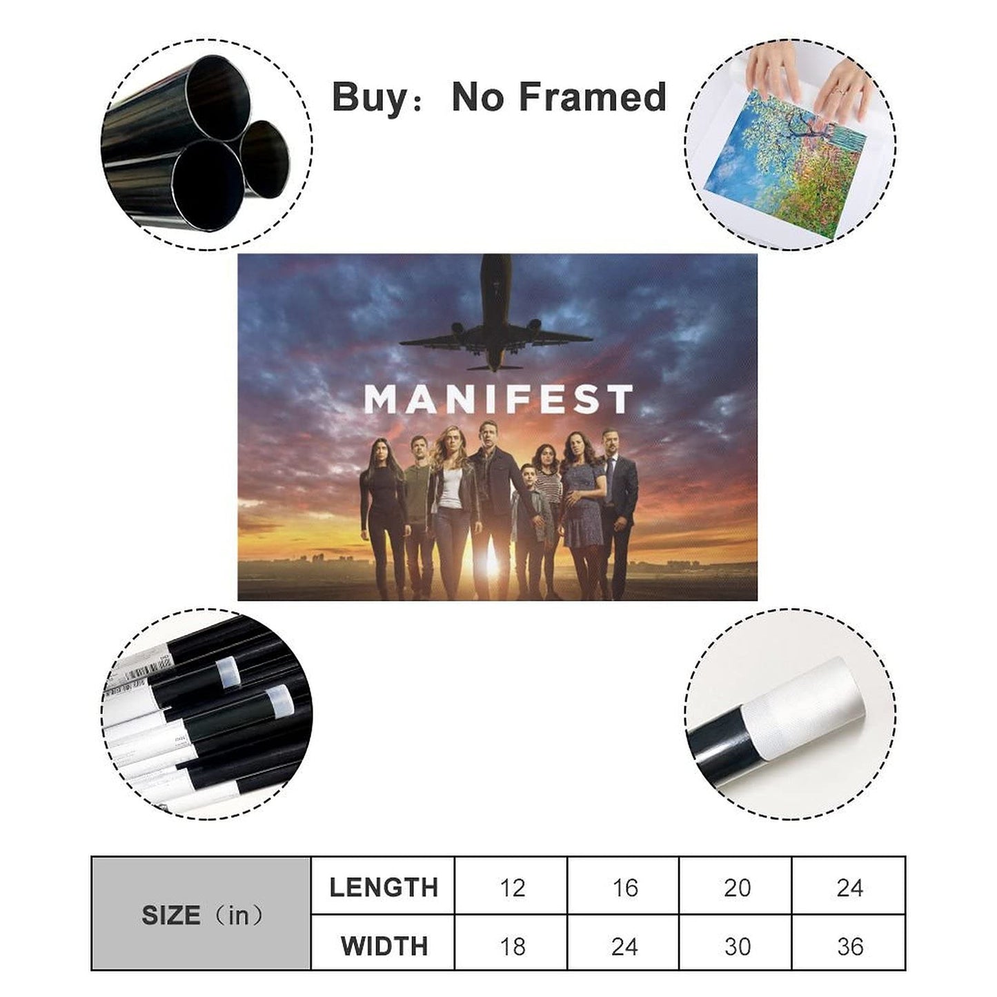 Manifest TV Series Poster Posters Wall Art Painting Canvas Gift Living Room Prints Bedroom Decor Poster Artworks 08×12inch(20×30cm)