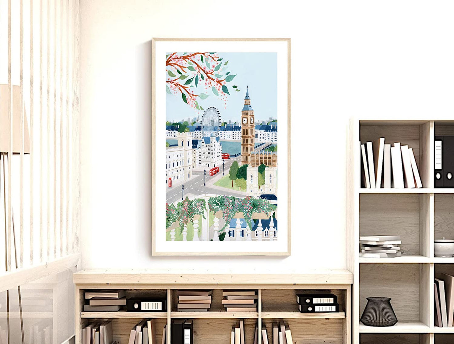 London Art Print, London Wall Art, England Art Print, London Poster, London Gift, Travel Gift, Travel Poster, Housewarming, Wedding Gift (Unframed) (9x11)