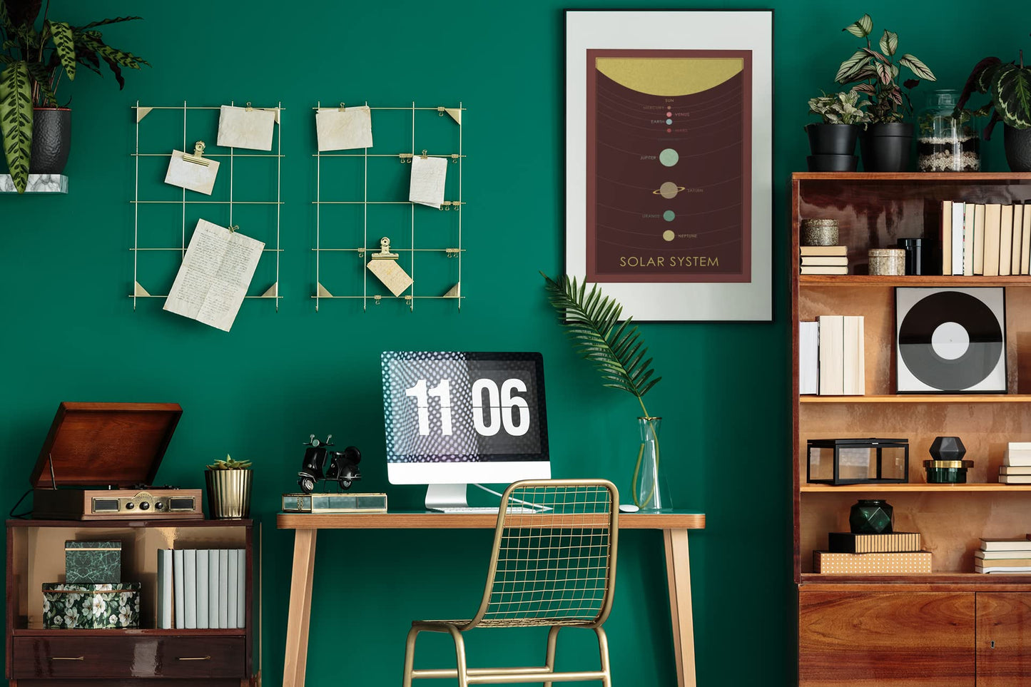 Solar System Wall Decor Educational Reference Classroom Nursery Kids Toddler Teens Room Decorations Homeschool Preschool Learning Activities Playroom Planet Cool Wall Decor Art Print Poster 12x18