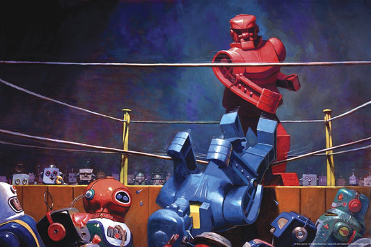 Robots Final Blow by Eric Joyner Famous TV Show Cool Wall Decor Art Print Poster 12x18
