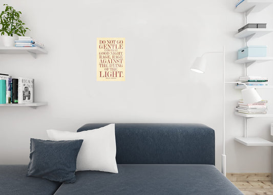 Dylan Thomas Do Not Go Gentle Into That Good Night Cool Wall Decor Art Print Poster 12x18