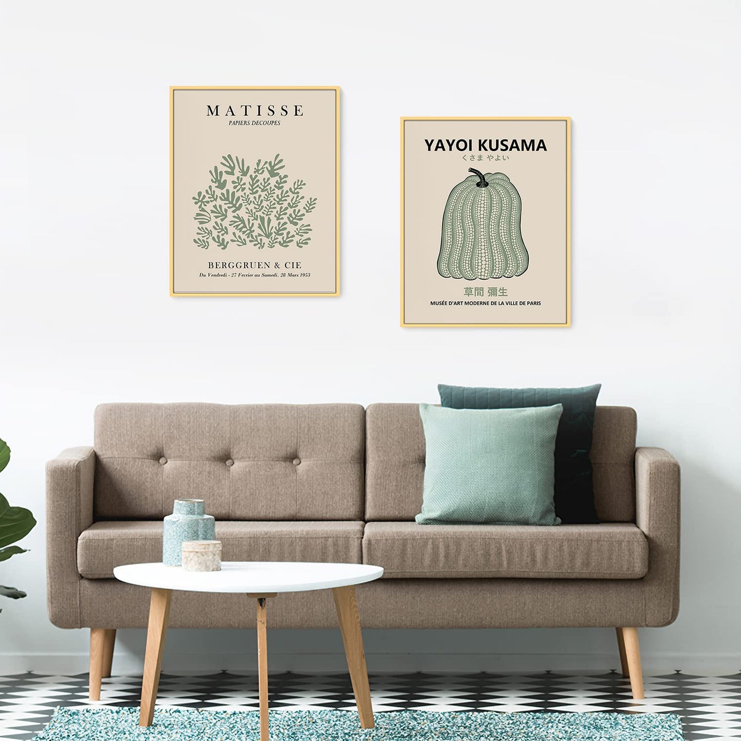 Sage Green Room Decor Aesthetic Matisse Prints Gallery Wall Art Prints Exhibition Poster Living Room Office Bedroom | Pack of 6, Unframed 8x10