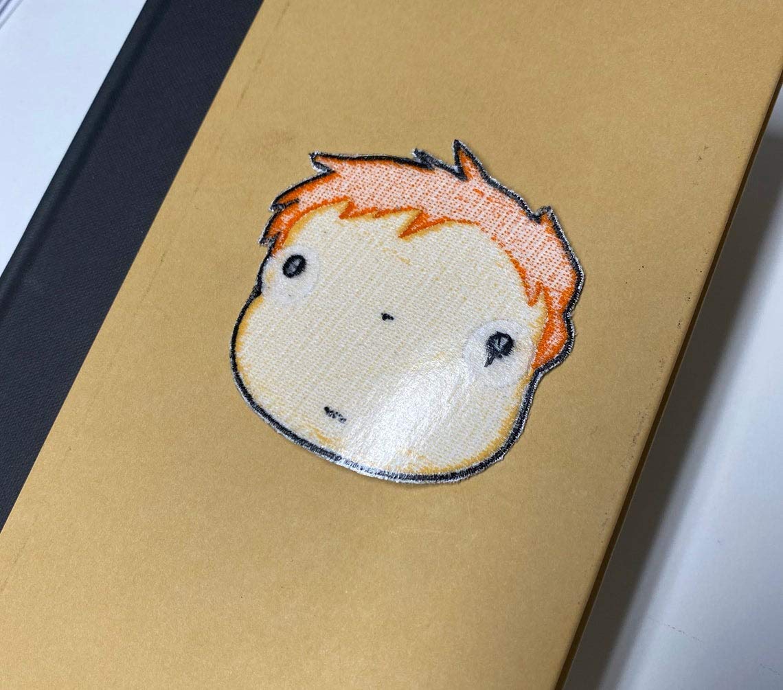 Chibi Ponyo Goldfish Face Character Iron-on Patch