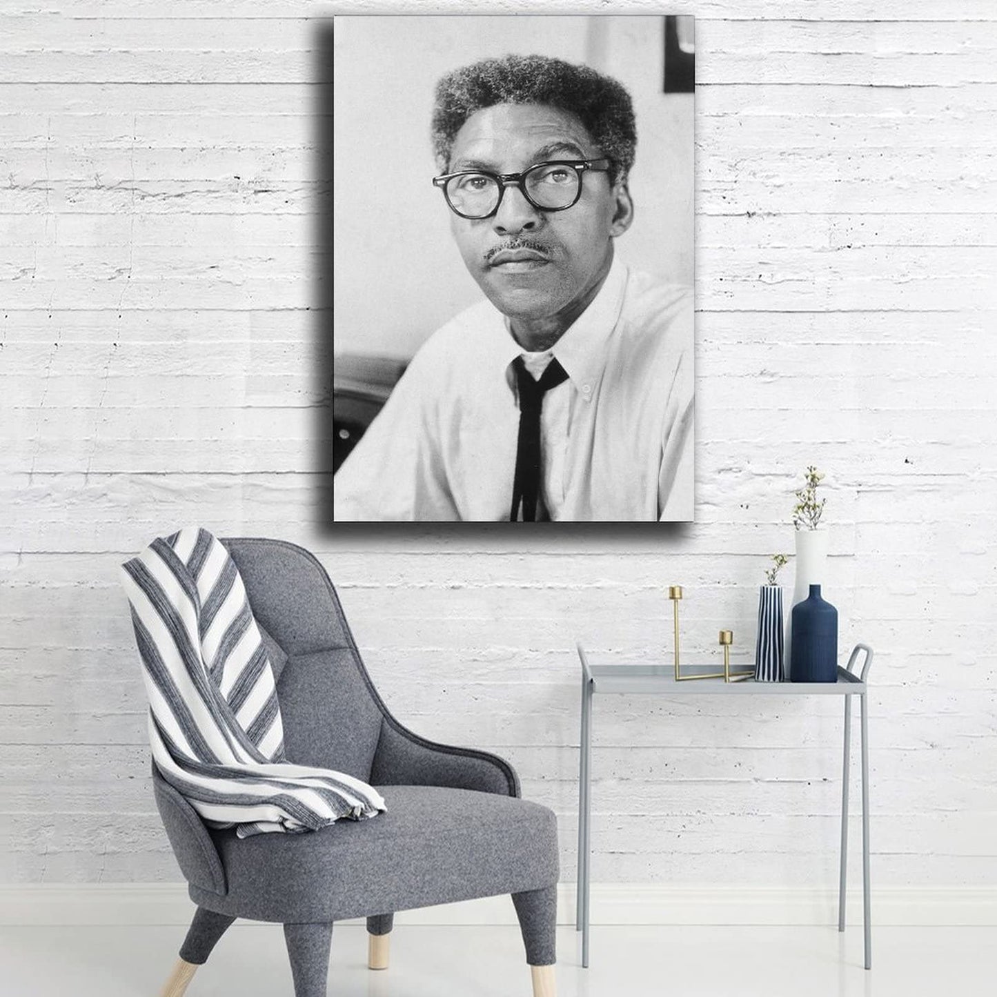 ZEEZFA Inspirational Quotes by Bayard Rustin Canvas Art Poster and Wall Art Picture Print Modern Family Bedroom Decor Posters 08x12inch(20x30cm)