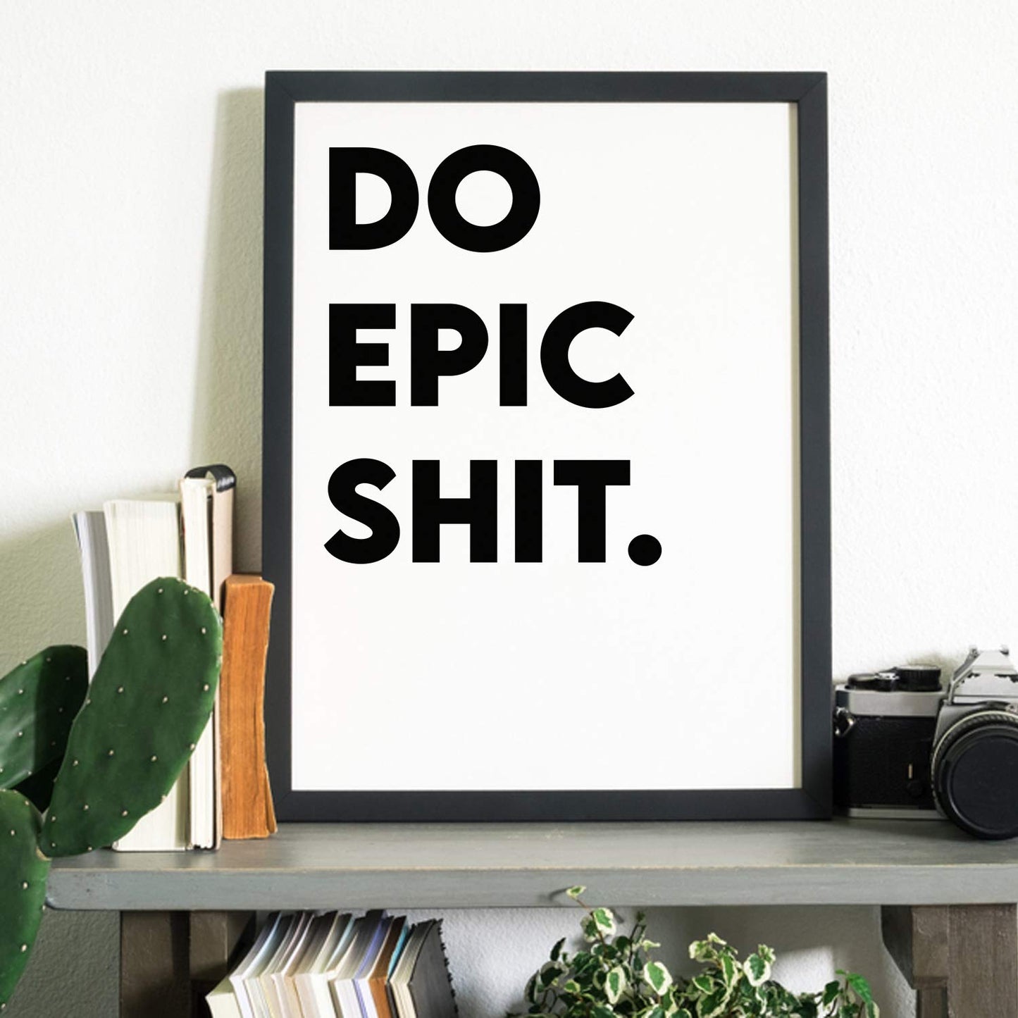 Sincerely, Not Inspirational Quote Art Print Motivational Words Poster 11"x14" UNFRAMED Motivational Typography Artwork for Living Room Bedroom or Home Office Wall Decor