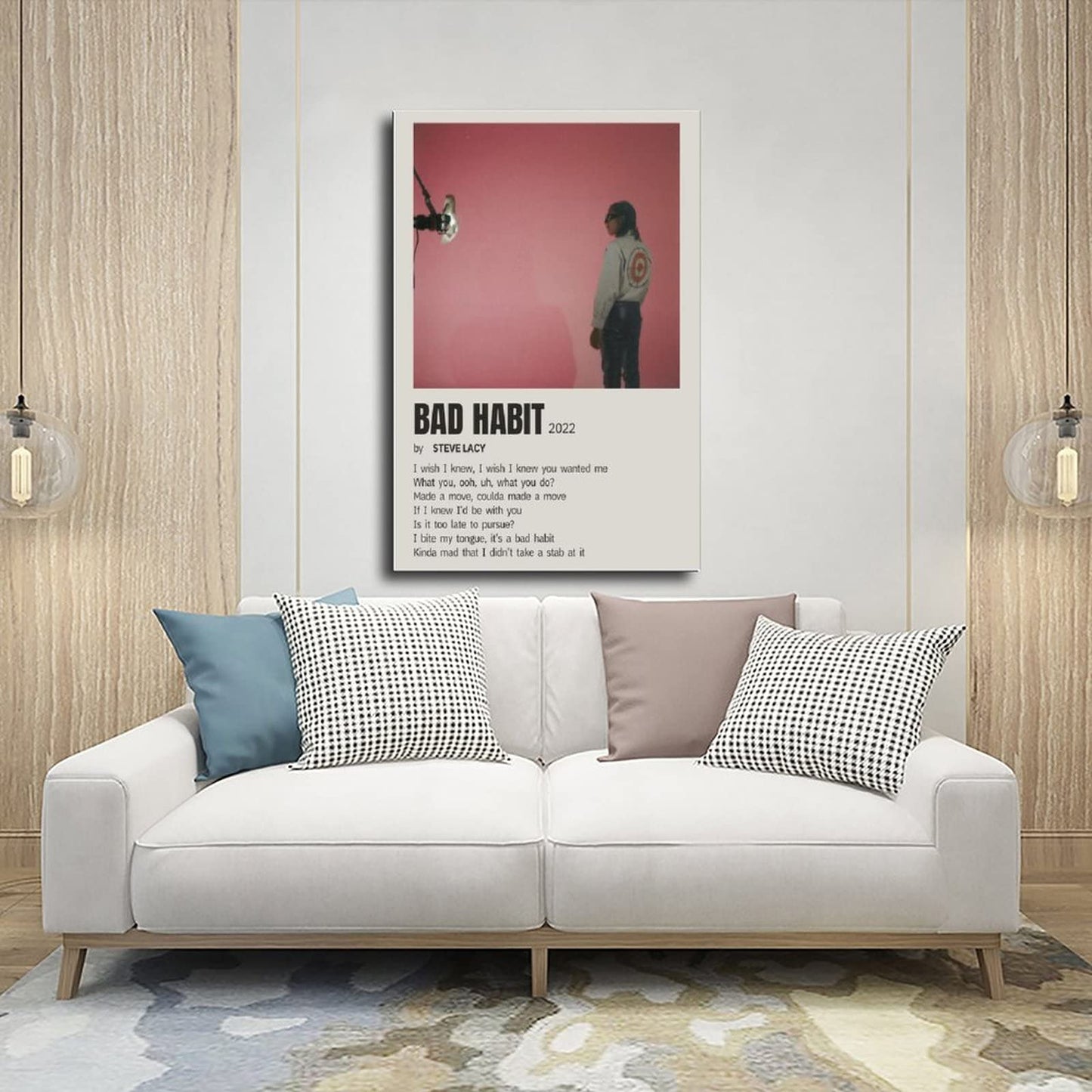 Singer Steve Lacy Bad Habit Music Canvas Poster Wall Art Decor Print Picture Paintings for Living Room Bedroom Decoration Unframe-style 08x12inch(20x30cm)