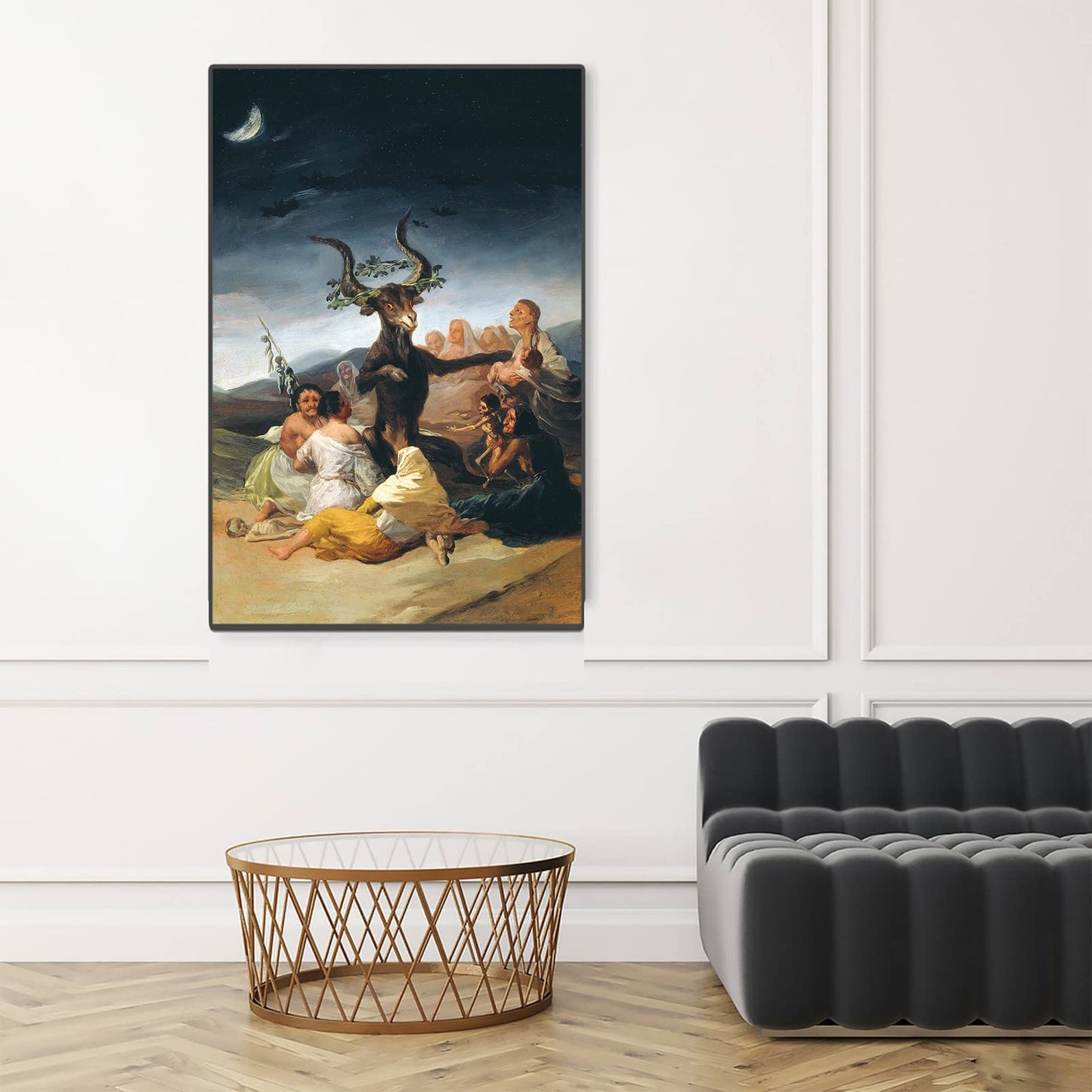 Albrecht Durer Knight Death and The Devil Print On Canvas - Vintage Painting Poster Gothic Wall Art Picture for Home Decor (Witches Sabbath,12x18in/30x45cm)