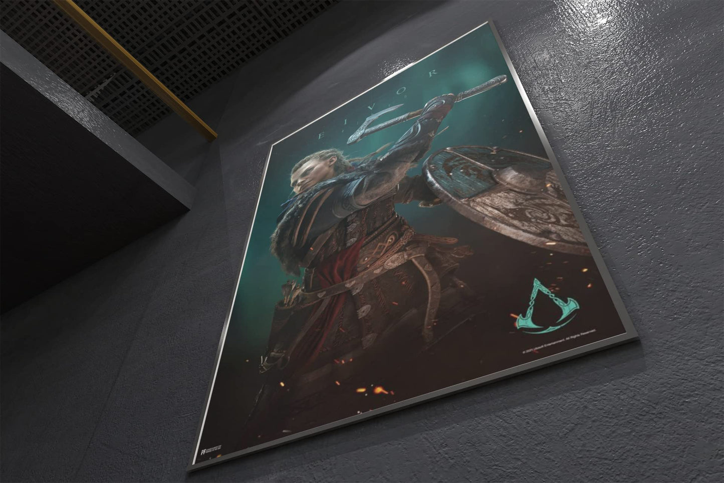Assassins Creed Valhalla Wall Art Posters Video Game Eivor Varinsdottir Runes Female Games Art Games Movie Posters Gaming Room Decor Gamer Viking Wall Art Cool Wall Decor Art Print Poster 12x18