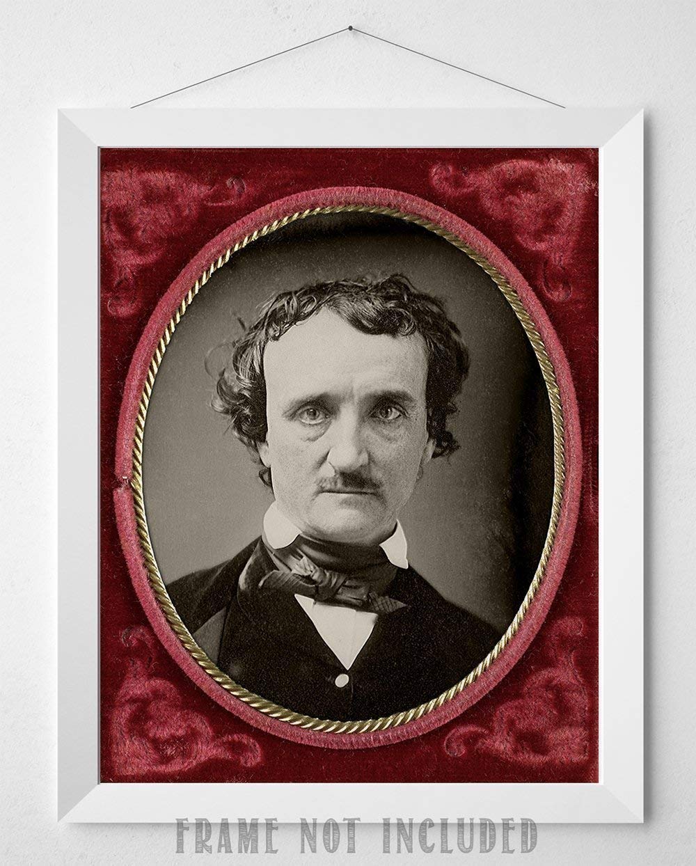 Edgar Allan Poe Portrait - 11x14 Unframed Art Print - Great Edgar Allan Poe Poster Library Decor or Gift Under $15 - Edgar Allen Poe Decor for Horror Fans