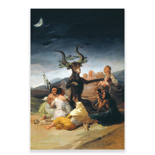 Albrecht Durer Knight Death and The Devil Print On Canvas - Vintage Painting Poster Gothic Wall Art Picture for Home Decor (Witches Sabbath,12x18in/30x45cm)