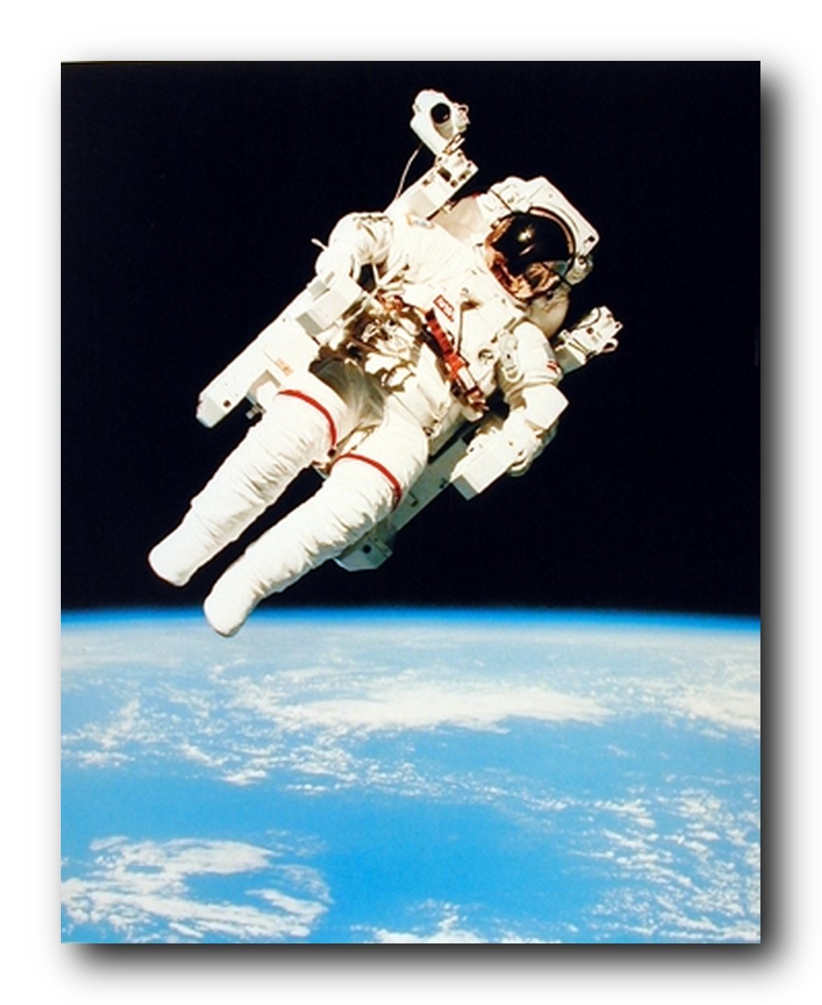 NASA Astronaut in Space Educational and Motivational Wall Decor Art Print Poster (16x20)