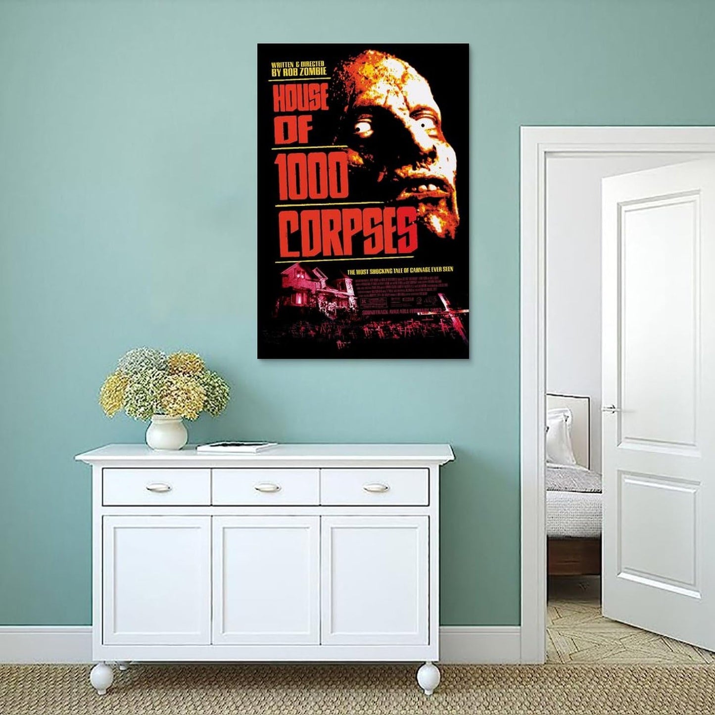 House Of 1000 Corpses Movie Poster Canvas Wall Art Picture Print Modern Family Bedroom Decor Posters For Room Aesthetic 08x12inch(20x30cm)