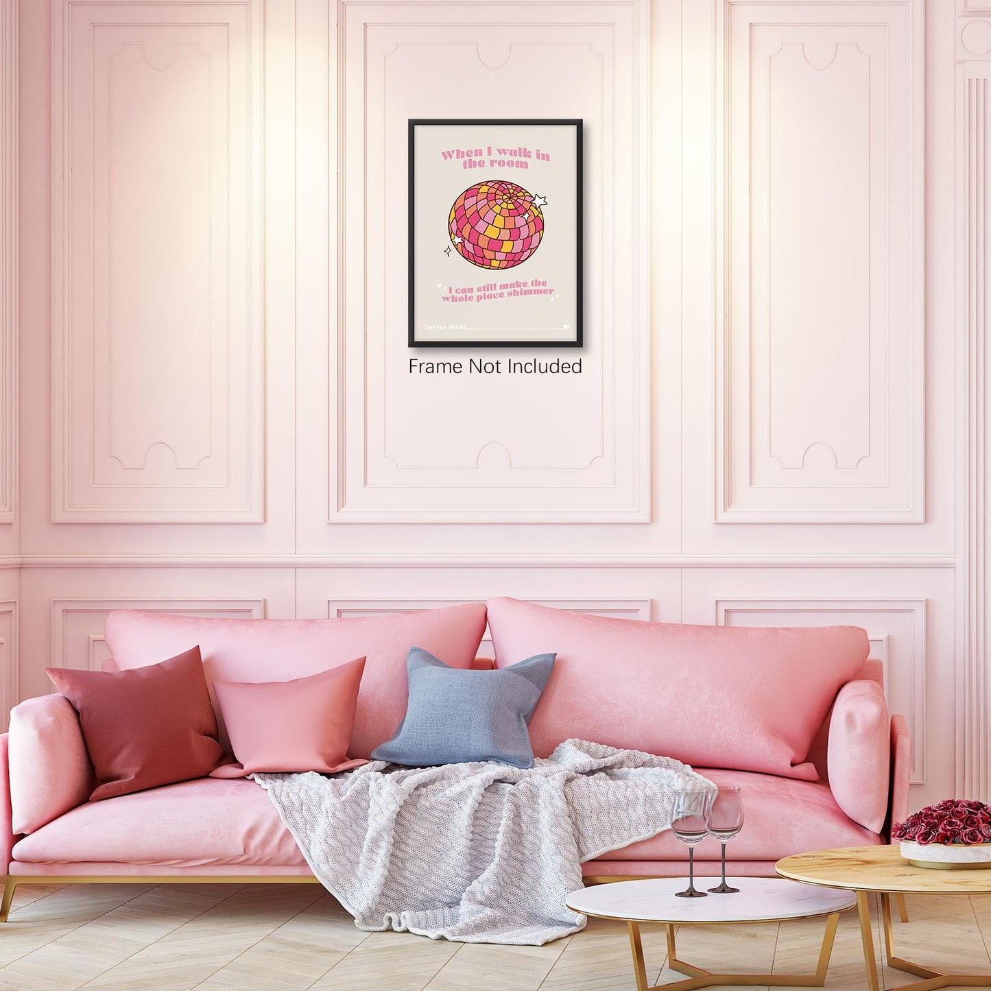 Taylor Poster Music Wall Art Print Lyrics Art Wall Decor 12x16inch Unframed